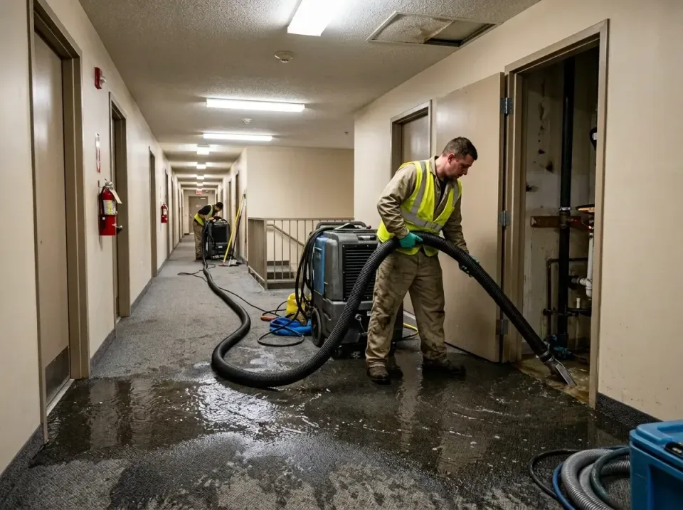 multi-unit-apartment-hallway-f-005 — frequently asked questions, Emergency Burst Pipe Water Extraction & Removal in Marseill…